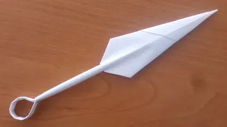 Как сделать Кунай из бумаги своими руками, How to make paper kunai