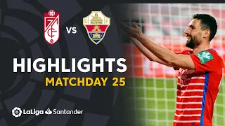 Highlights Granada CF vs Elche CF (2-1)