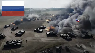 Just happened! 4 German LEOPARD Stealth Tanks Destroy All Russian T-72M Tanks Right on the Border.