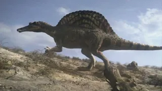 Spinosaurus vs. Big Crocodile (Sarcosuchus): Planet Dinosaur