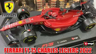 FERRARI F1-75 - CHARLES LECLERC 2022! 1/18 Bburago