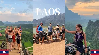 LAOS | Slow boat | Tubing in Vang Vieng | Thakhek Moorbike Loop