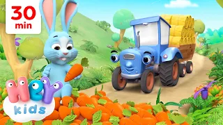 O Grande Trator Azul e Mais! | Música de Fazenda | Música Infantil - HeyKids Português