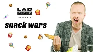 Snack Wars | Aaron Paul Tries A Sausage Roll For The First Time Ever | @LADbible