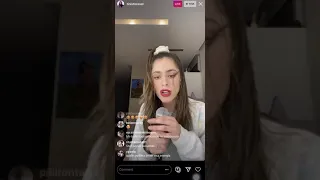 Tini cantando "Te Quiero Más"/ Live en Instagram