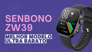MELHOR modelo ULTRA de smartwatch com PREÇO BAIXO e QUALIDADE | Unboxing Configurações Senbono ZW39