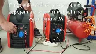 Inventorová elektrocentrála FOGO F2001iS paralelní zapojení 4kW (2+2kW)