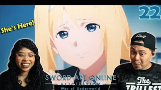 ALICE IS IN THE REAL WORLD! Sword Art Online Alicization: War of the Underworld Episode 22 Reaction