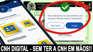 COMO BAIXAR A CNH DIGITAL SEM TER A CNH EM MÃOS!! SEM IR AO DETRAN!!