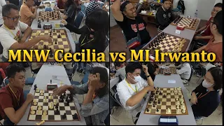 MNW Cecilia Natalie Liuviann vs MI Irwanto Sadikin, Bandung Open Tournament Rapid Chess 2023