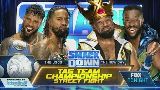 The Usos vs The New Day (Smack Down Tag Team Championship Street Fight - Full Match Part 2/2)