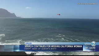 Missing woman swept out to sea off Kauai identified, search to continue Friday