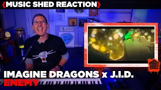 Music Teacher REACTS | Imagine Dragons x J.I.D "Enemy" | MUSIC SHED EP200