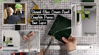 Watch Me Make a Stained Glass Corner Panel - Traditional