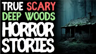 True Deep Woods Scary Horror Stories for Sleep | Black Screen with Rain Sounds