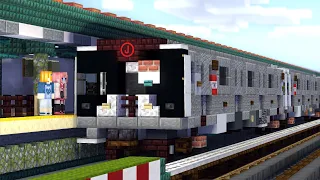 Minecraft NYC J, Z Train Subway Halsey St Animation