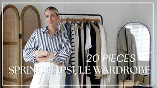 20 PIECE SPRING CAPSULE WARDROBE STYLED INTO 20 OUTFITS| Katie Peake