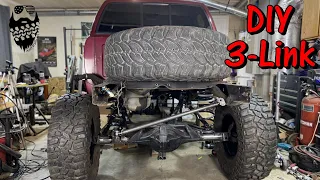 Simple 3 Link suspension! DIY solid axle swap S10 with Jeep Gladiator coils!