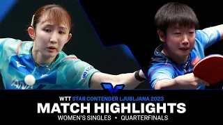 Sun Yingsha vs Hina Hayata | WS QF | WTT Star Contender Ljubljana 2023