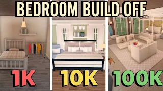 100K Vs 10K Vs 1K BEDROOM IN BLOXBURG | roblox