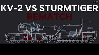 KV-2 VS STURMTIGER REMATCH | People Playground Tank Battle