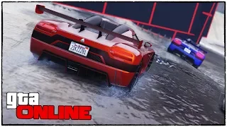 СКОРОСТНЫЕ ГОНКИ НА СУПЕРКАРАХ В ДОЖДЬ! ГЛАВНОЕ - НЕ УШАТАТЬСЯ! GTA 5 ONLINE (ГТА 5 ГОНКИ)