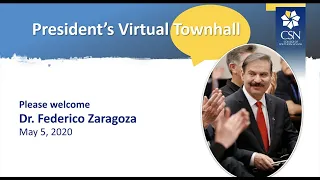 Student Virtual Town Hall May 5, 2020