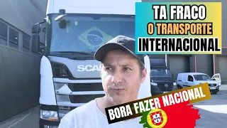 FRACO DE CARGAS INTERNACIONAIS EM PORTUGAL, FAZER TRANSPORTE NACIONAL.