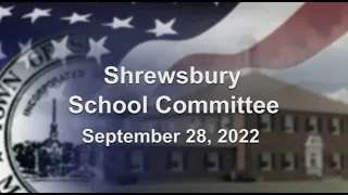 School Committee Meeting - September 28, 2022