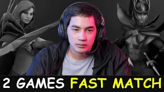 2 GAMES FAST MATCH - Inyourdream windranger and Phantom Assassin gameplay ft Ramz vs Karl Dota 2