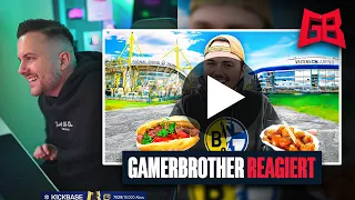 DAS IST NE FRECHHEIT 😡😂 GamerBrother REAGIERT auf DORTMUND vs SCHALKE STADIONESSEN 😱🍔