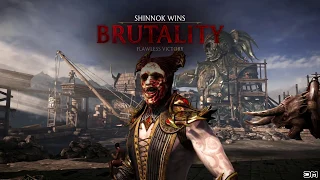Mortal Kombat XL Shinnok Wears All Kombat Pack 2 Character & Variation Faces