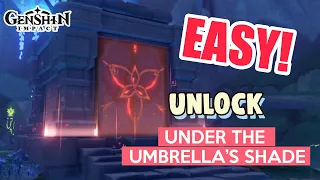 How to: UNLOCK Under the Umbrella's Shade Domain | Sumeru 3.0 Guide | Genshin Impact