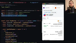 Implementing ERC20 USDT Payments in React, wagmi and viem