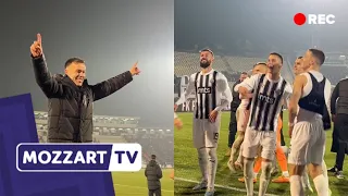 JESENJI ŠAMPIONI: Veliko slavlje igrača Partizana nakon pobede nad Crvenom zvezdom 2:1