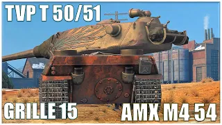 TVP T 50/51, AMX M4 54 & Grille 15 ● WoT Blitz