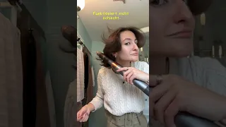 First time using the Dyson airwrap on short hair⭐️ Dyson airwrap 2022, how to use, curly short hair