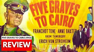 Five Graves to Cairo (1943) CLASSIC FILM REVIEW | War Movie | Erich von Stroheim | Billy Wilder