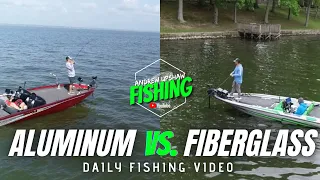 Aluminum vs. Fiberglass…Which Bass Boat is Best for You! (Drone View) (Ep. 84)