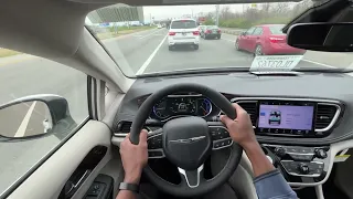 2023 Chrysler Pacifica Hybrid POV Test Drive (3.6 V6 Hybrid)