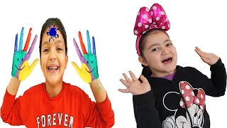 Masal and Öykü learn to clean hands - Funny Kids
