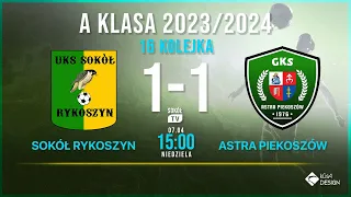 Sokół Rykoszyn - Astra Piekoszów kolejka 16 a klasa 20203/2024