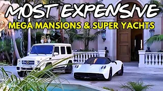 1-HOUR LUXURY TOUR: Mega Mansions, Luxury Estates & Super Yachts In 4K