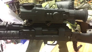 Цифровой прицел Pulsar Digisight ULTRA N355 на боковом кронштейне SAG AK