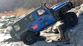 1/10 Scale RC car : Jeep Wrangler Rubicon JK(SCX10 II) Rock Trail #34.