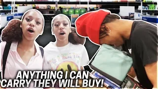 ANYTHING YOU CAN CARRY, I’LL BUY IT CHALLENGE! **BEST DAY EVER**