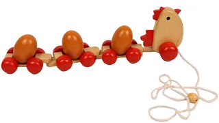 Wooden Chicken Pull Along Toy