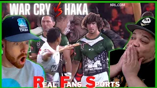 AMERICANS REACT TO NRL ALL STARS WAR CRY V HAKA | REACTION || REAL FANS SPORTS