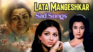 लता जी - Dard Bhare Gaane  💔 | Lata Mangeshkar Sad Songs Playlist | Old Songs Jukebox