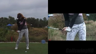 BAEK KYU JUNG - HANDS THRU IMPACT (CLOSE UP SLOW MOTION) DRIVER GOLF SWING CME CHAMPIONSHIP 2014 HD